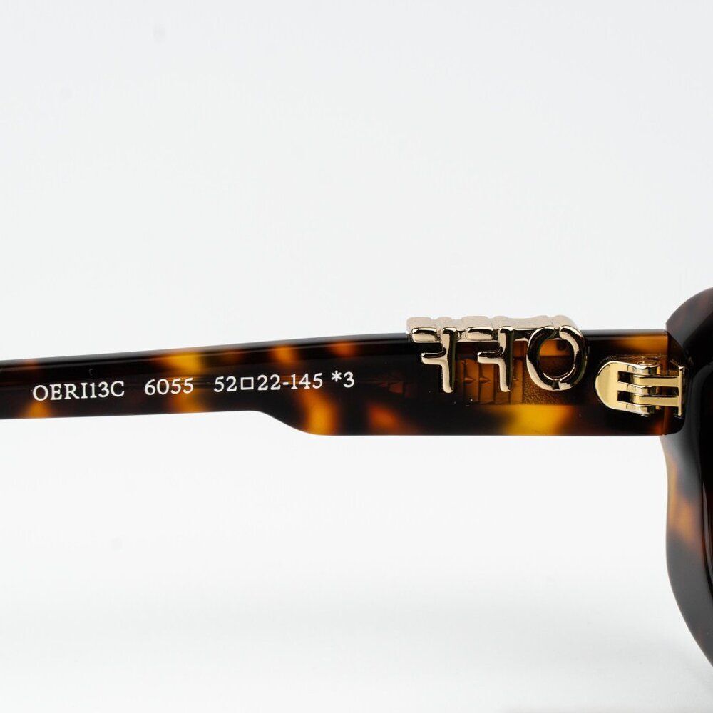Off-White RENTON Women Sunglasses Havana Green Rectangle OERI13C RENTON 6055 - Picture 10 of 12